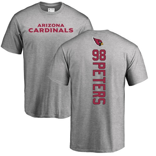 Arizona Cardinals Men Ash Corey Peters Backer NFL Football #98 T Shirt